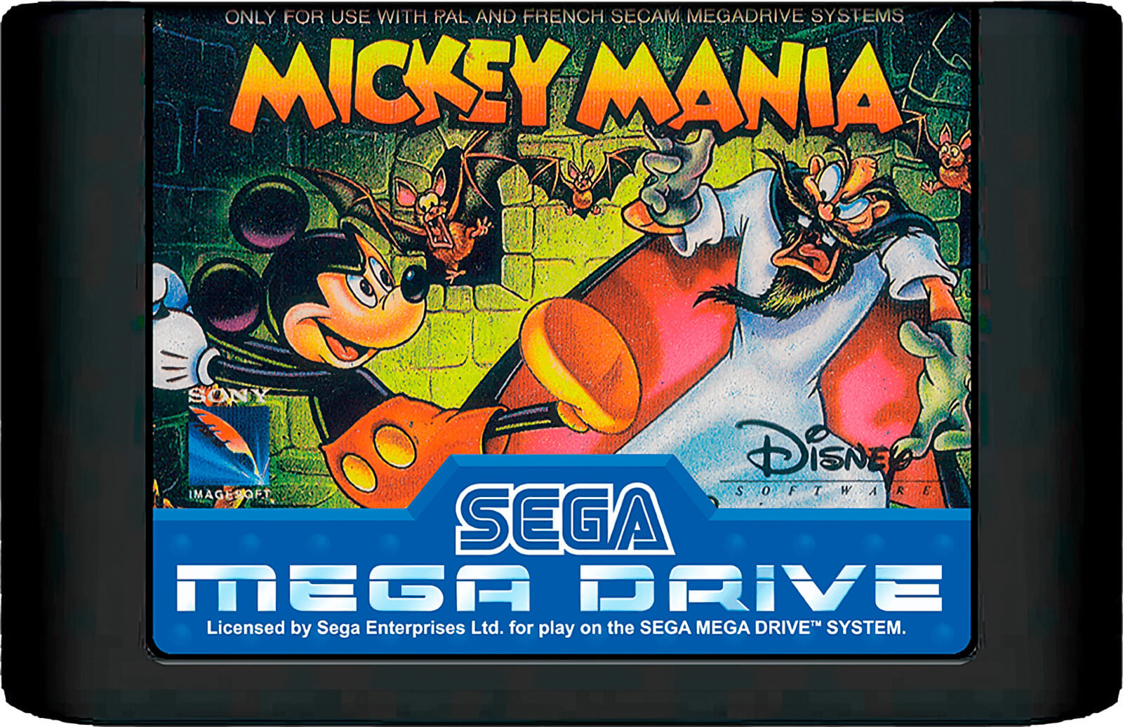 Лицензионный картридж Mickey Mania - Timeless Adventures of Mickey Mouse для Mega Drive